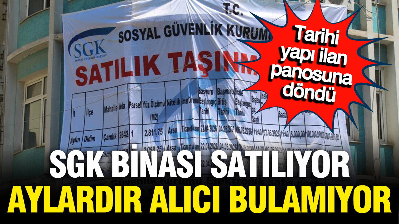 Aydın’daki Tarihi SGK Binası İhmal Edildi, İlan Panosuna Dönüştü