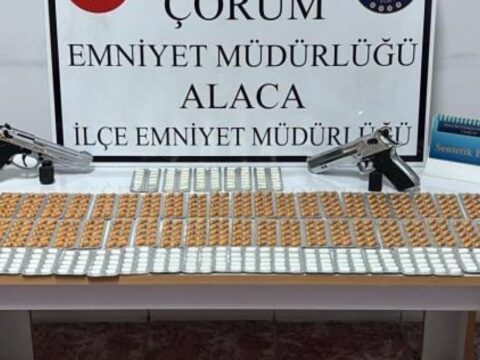 Corumda 756 adet sentetik ecza hapi ele gecirildi 1 tutuklama GtKkTtQN